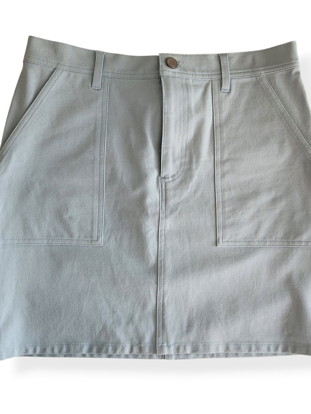 Ralph Lauren Black Label Baby Blue Cargo Stretchy Mini Skirt Size 10